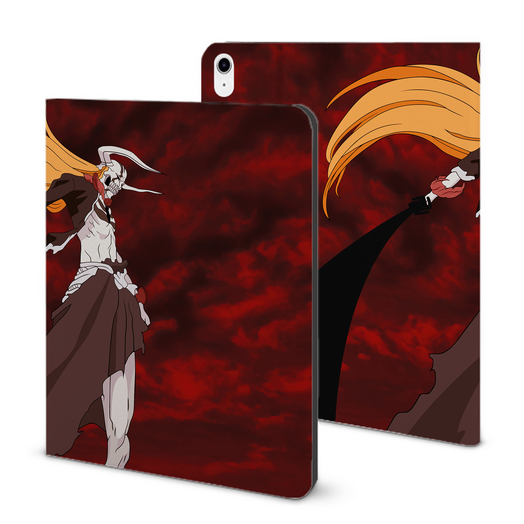 （画像用） ブリーチ BLEACH IPad ケース ブック型 PUレザー TPU 耐衝撃 軽量 薄型 ペン収納なし 全面保護 IPad 各モデル対応